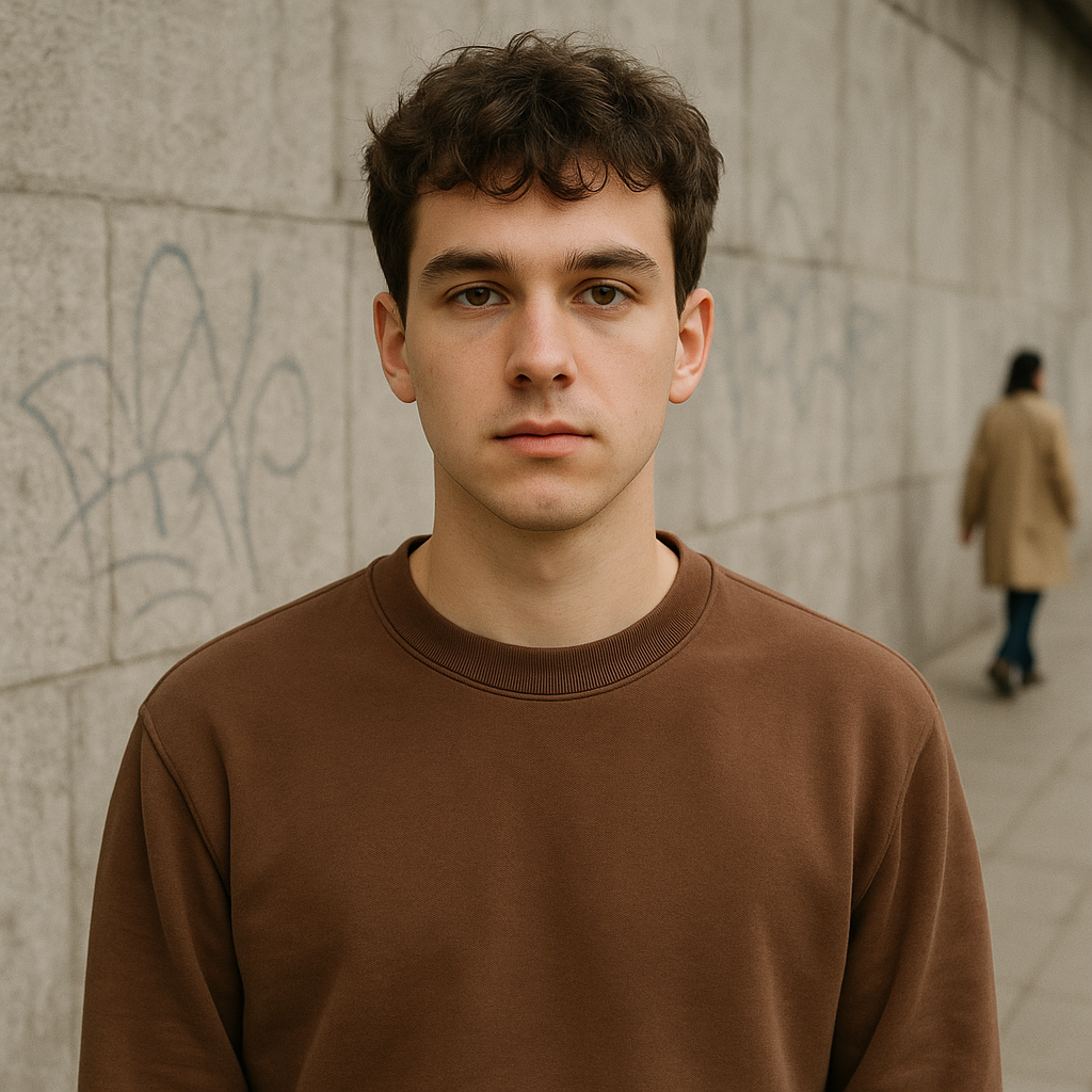 Portrait with background clutter