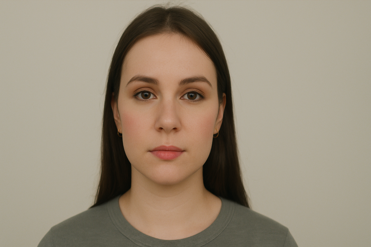 Video close-up with natural digital makeup