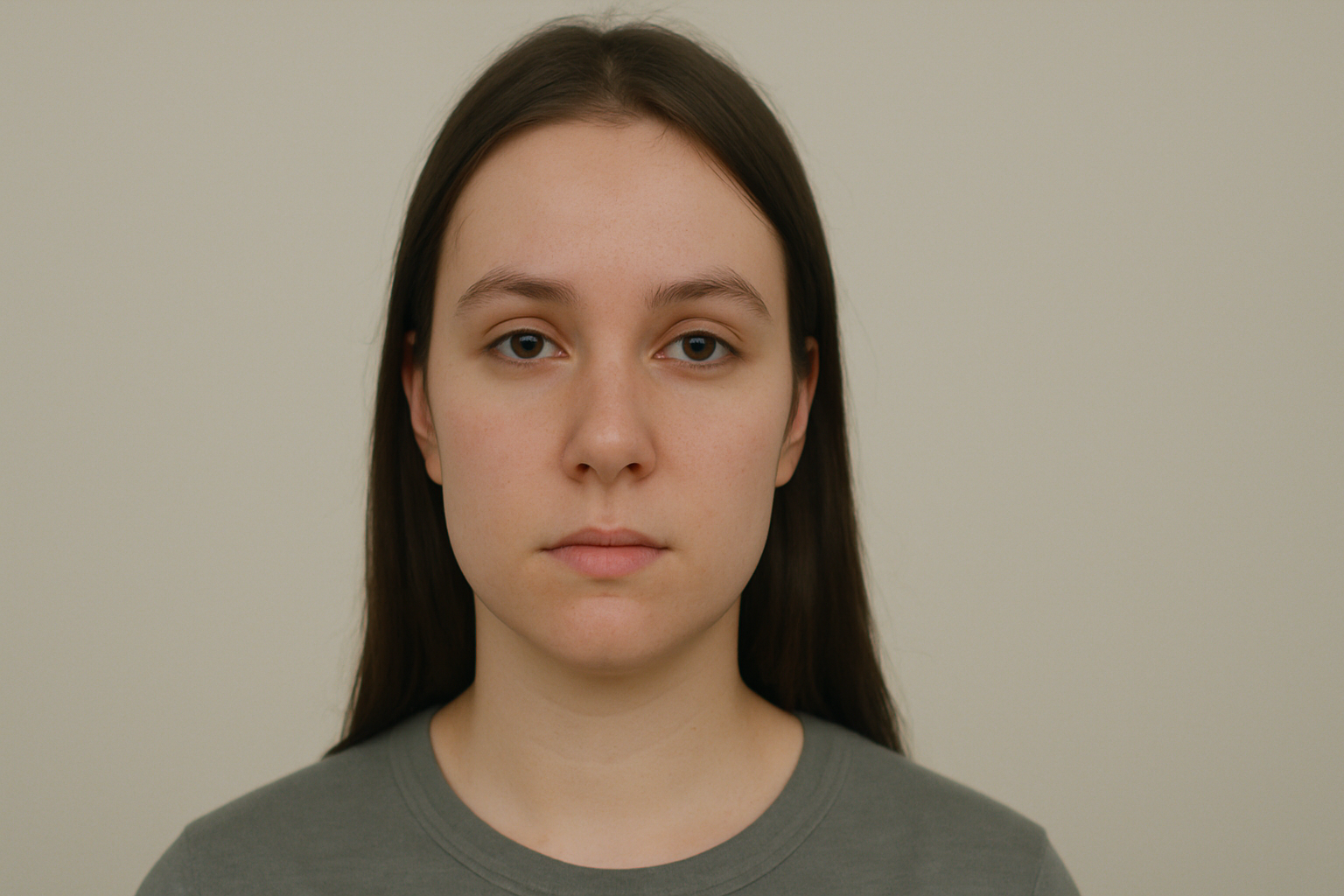 Video close-up without makeup